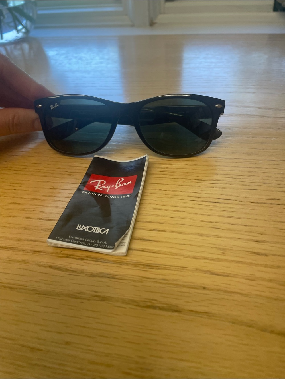 Ray-Ban Black Frame Sunglasses with Dark Lenses